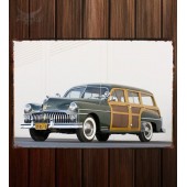 Металлическая табличка DeSoto Custom Suburban Station Wagon 221